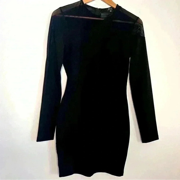 Privy Little Black Dress Size M w/mesh inserts EUC - Picture 1 of 8